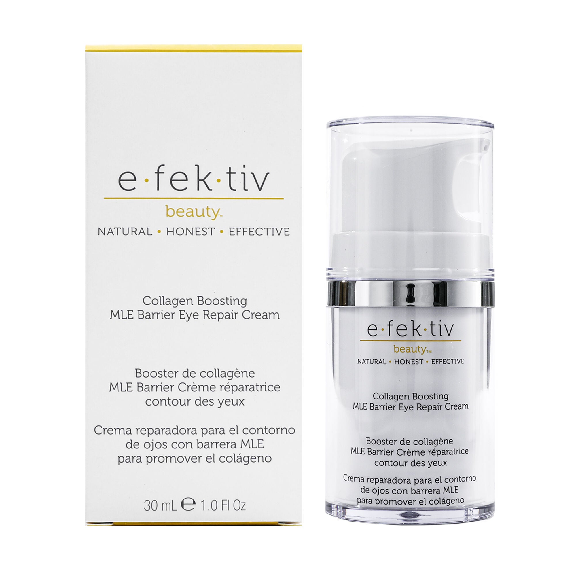 Collagen Boosting MLE Barrier Eye Repair Cream by e.fek.tiv for Unisex - 1 oz Serum, See Description, hi-res image number 0