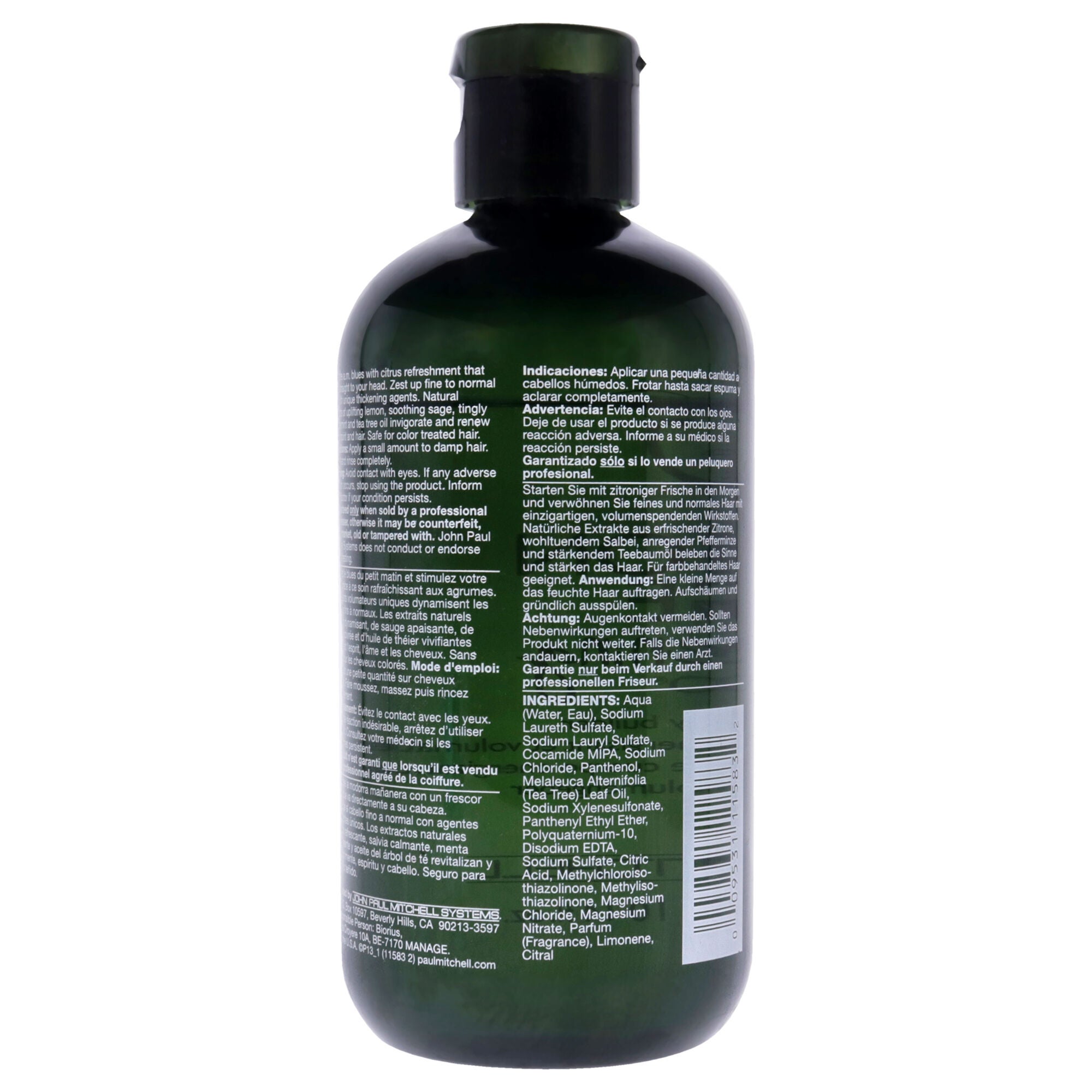 Lemon Sage Thickening Shampoo by Paul Mitchell for Unisex - 10.14 oz Shampoo, See Description, alternate image number 1