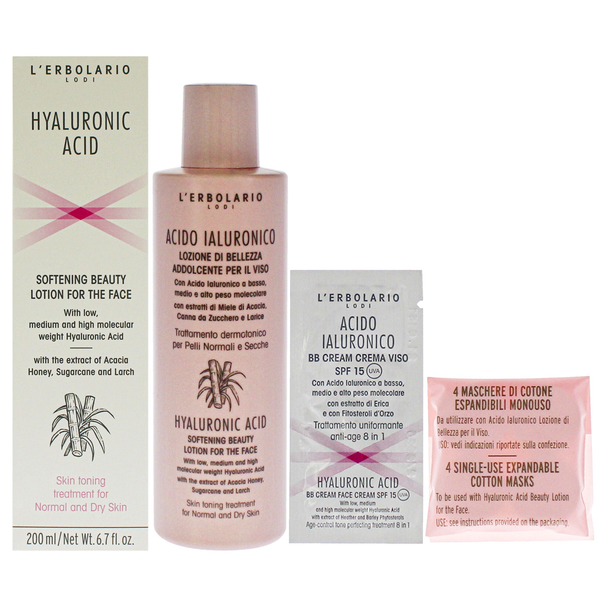 Hyaluronic Acid Softening Beauty Lotion by LErbolario for Unisex - 6.7 oz Lotion, See Description, hi-res image number 0