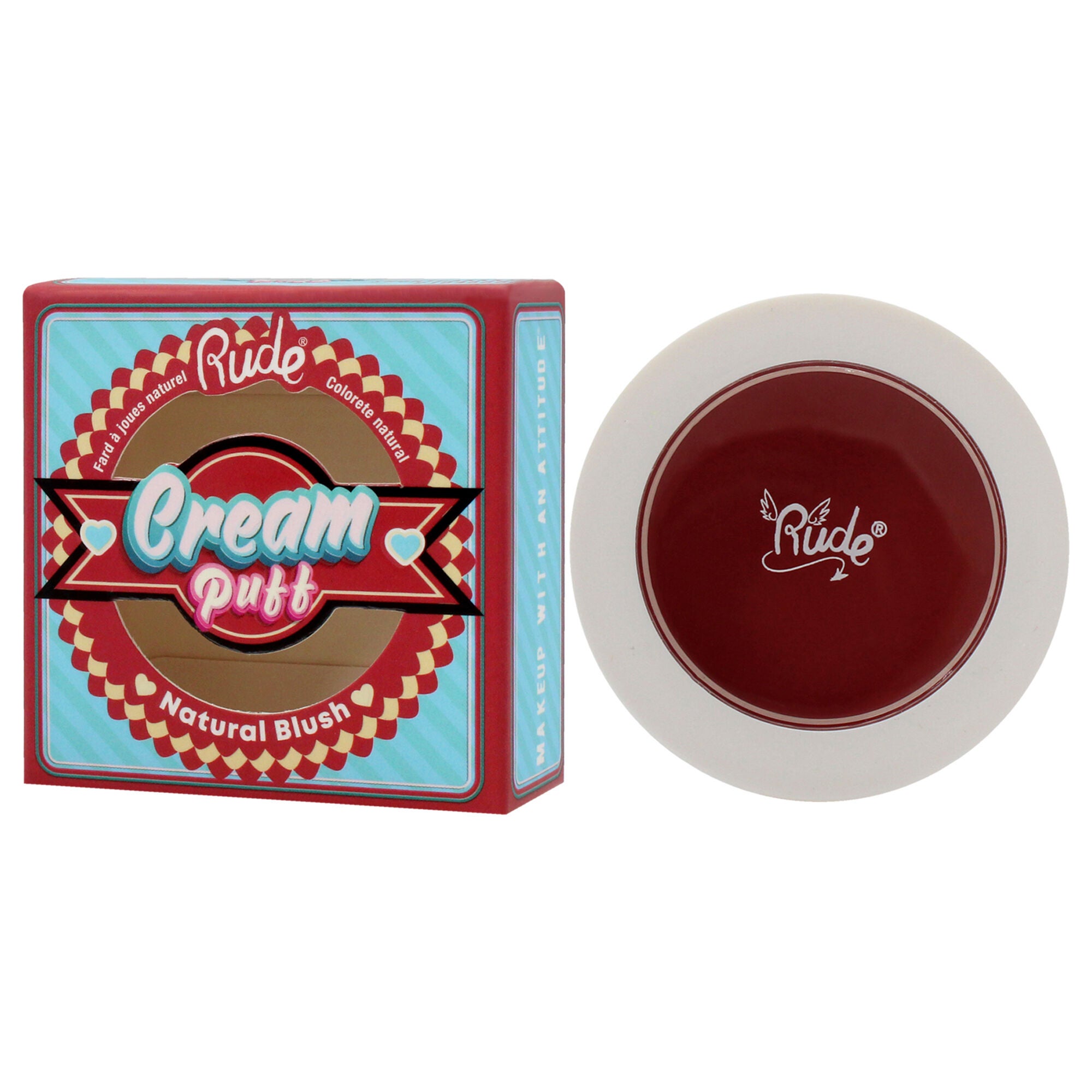 Cream Puff Natural Blush - Shortcake by Rude Cosmetics for Women - 0.21 oz Blush, See Description, alternate image number 3