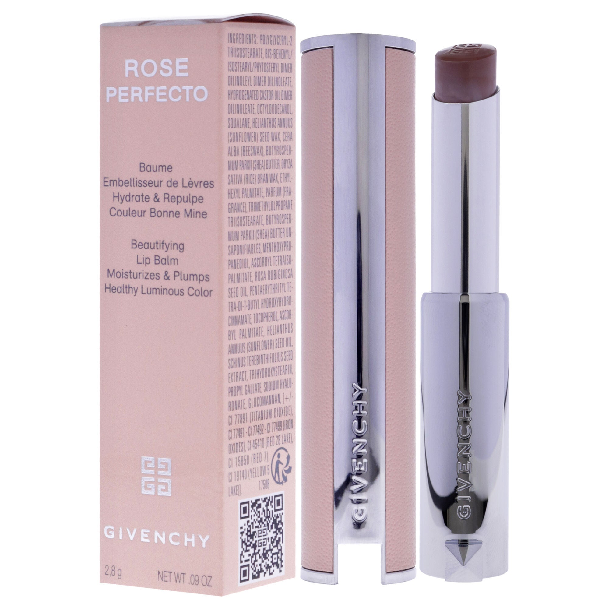 Rose Perfecto Beautifying Lip Balm - 111 Soft Nude by Givenchy for Women - 0.09 oz Lip Balm, See Description, alternate image number 3