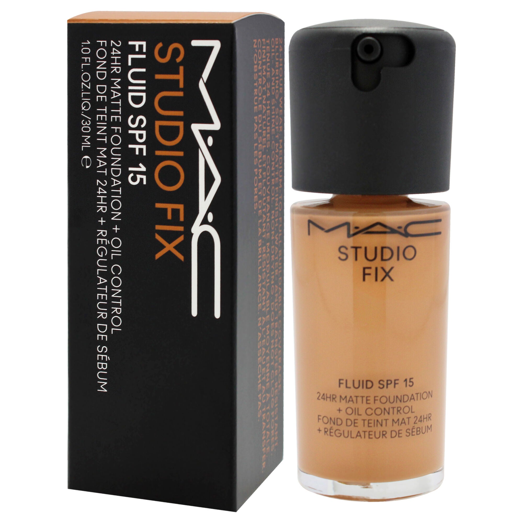 Studio Fix Fluid SPF 15 24Hr Matte Foundation Plus Oil Control - NC45 Bronze With Golden Undertone by MAC for Women - 1 oz Foundation, See Description, alternate image number 3