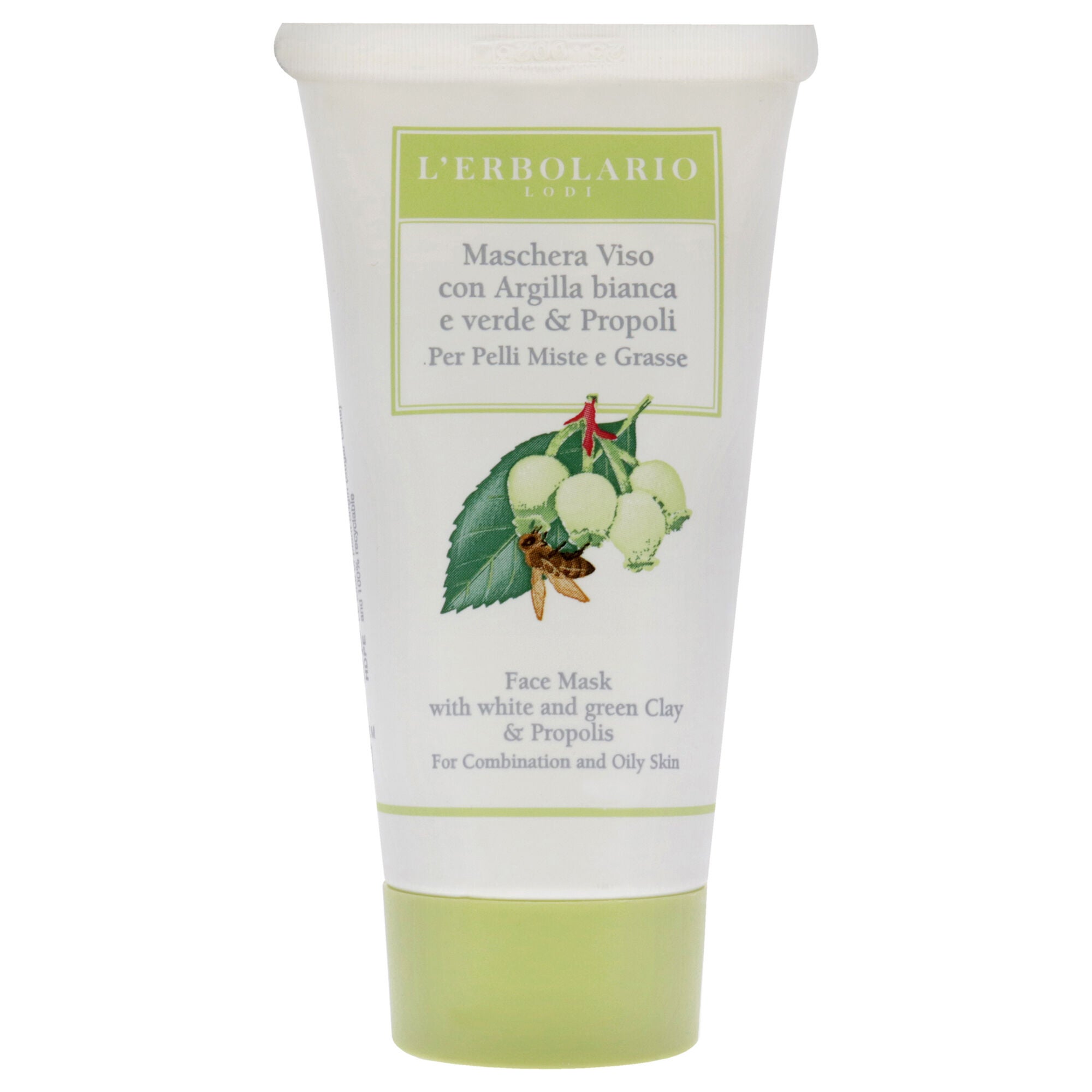 Face Mask - White and Green Clay by LErbolario for Unisex - 1.6 oz Mask, , alternate image number 5