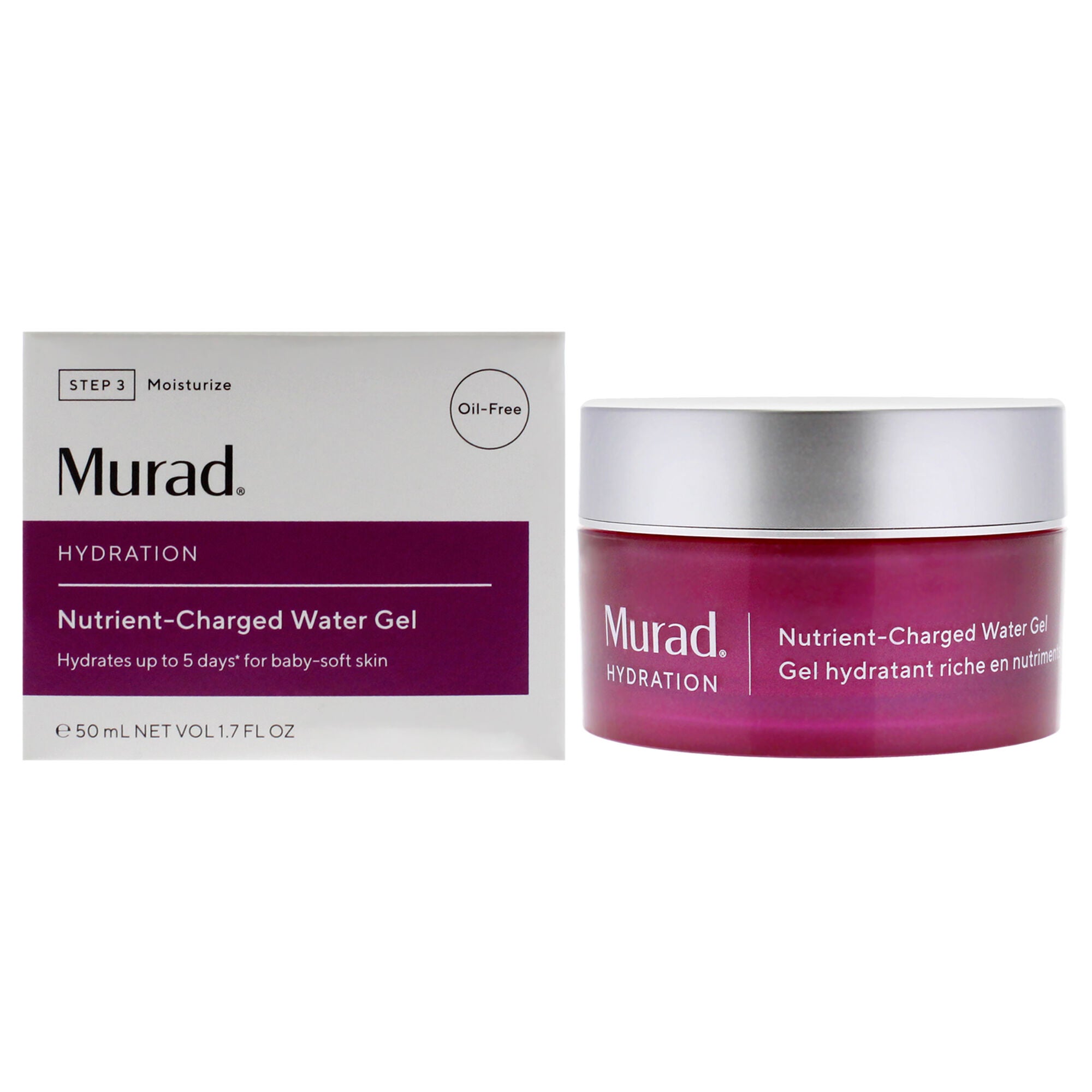 Nutrient Charged Water Gel by Murad for Unisex - 1.7 oz Gel, See Description, hi-res image number 0