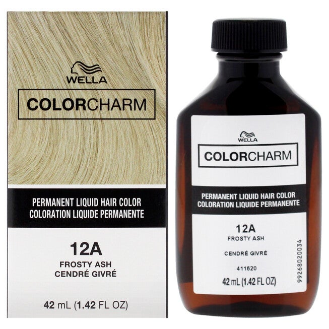 Color Charm Permanent Liquid Hair Color - 12A Frosty Ash by Wella for Unisex - 1.42 oz Hair Color, See Description, hi-res image number 0