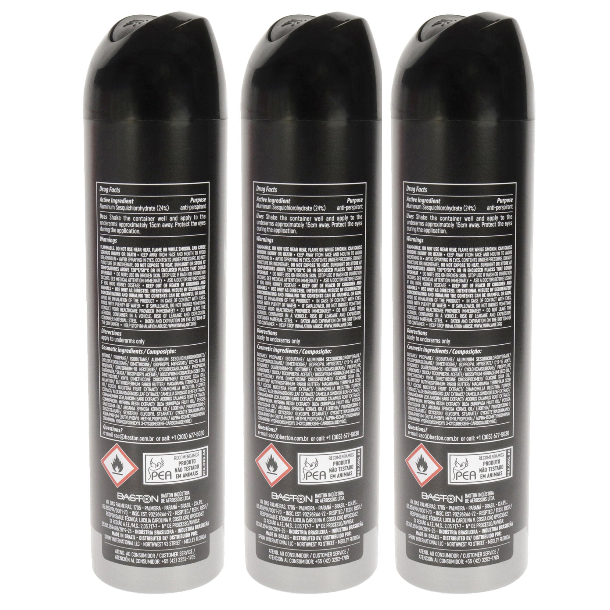 48 Hours Element Antiperspirant Deodorant - Vulcan by Above for Men - 3.17 oz Deodorant Spray - Pack of 3, See Description, alternate image number 2