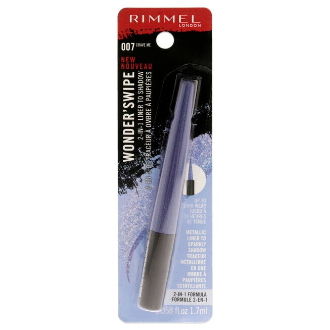 Wonder Swipe 2-in-1 Liner to Shadow - 007 Crave Me by Rimmel London for Women - 0.058 oz Eyeliner, NA, hi-res image number null