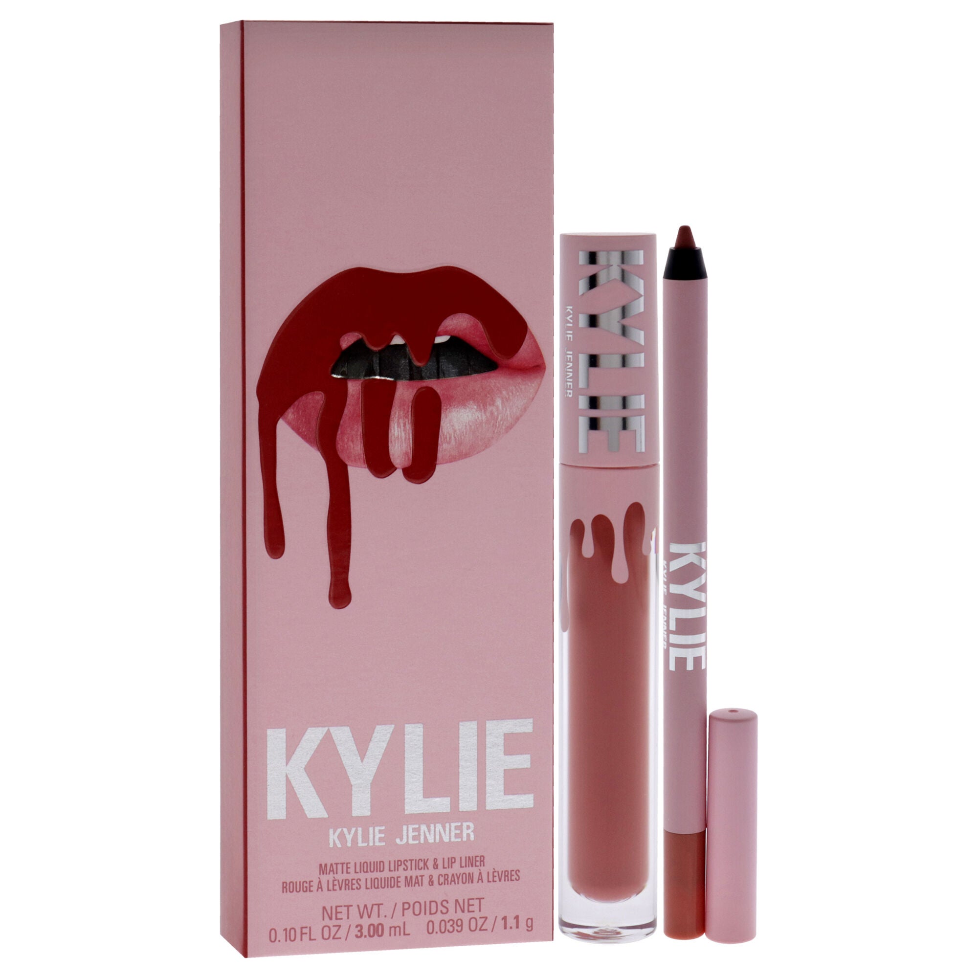 Matte Lip Kit - 801 Queen by Kylie Cosmetics for Women - 2 Pc 0.10oz Matte Liquid Lipstick, 0.039oz Lip Liner, See Description, alternate image number 1