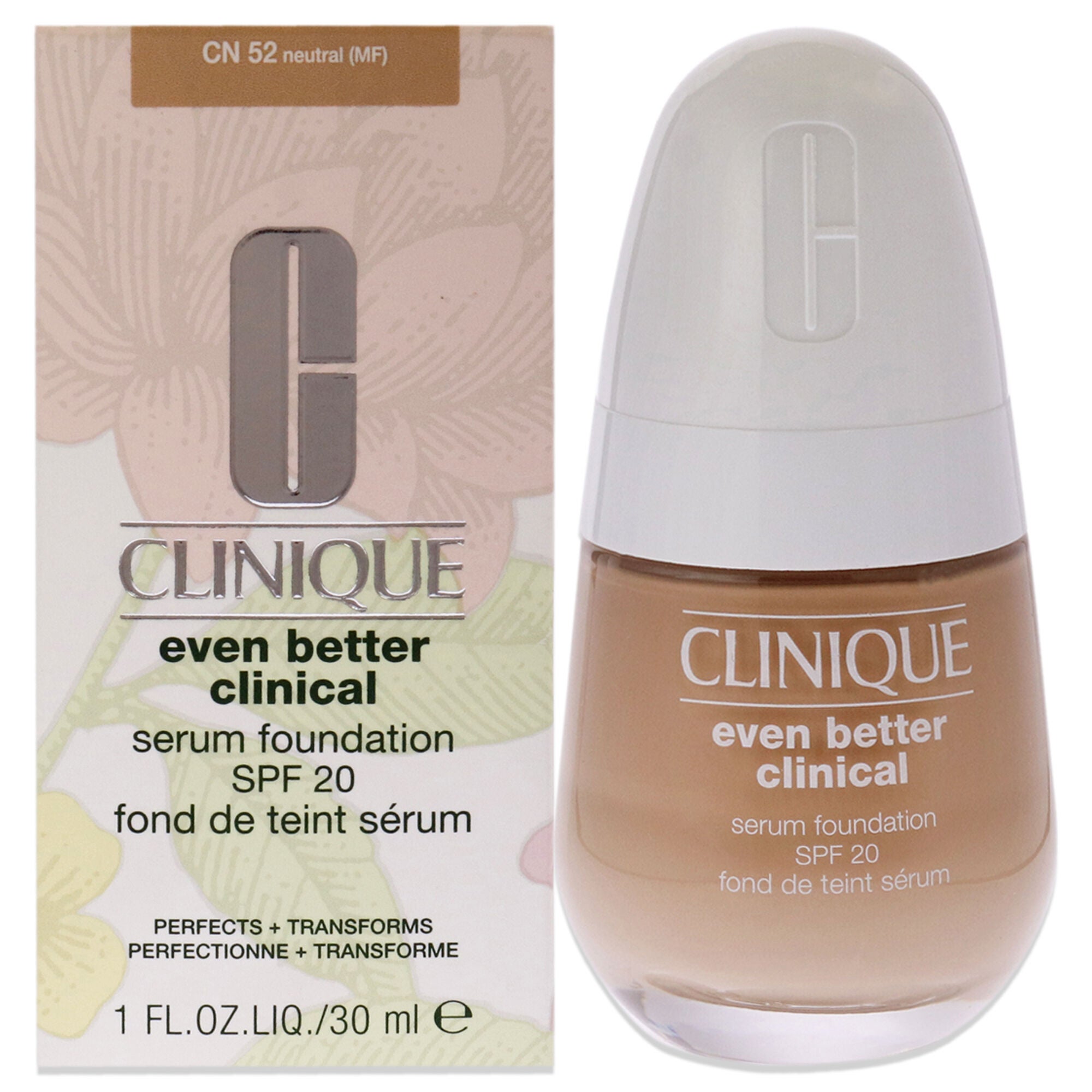Even Better Clinical Serum Foundation SPF 20 - CN 52 Neutral by Clinique for Women - 1 oz Foundation, See Description, hi-res image number 0