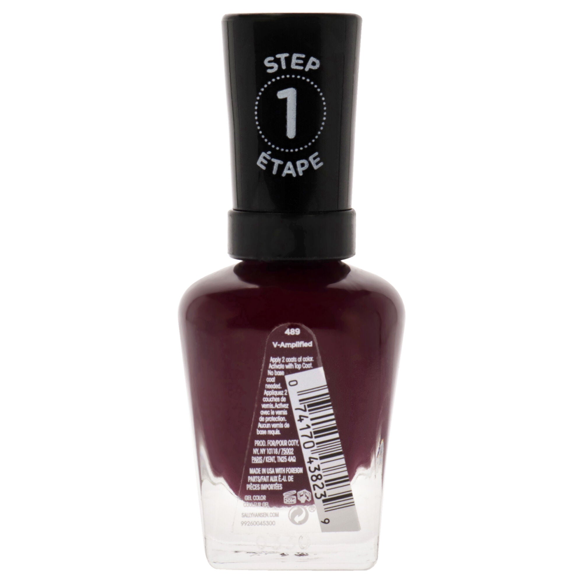Miracle Gel - 489 V-Amplified by Sally Hansen for Women - 0.5 oz Nail Polish, See Description, alternate image number 2