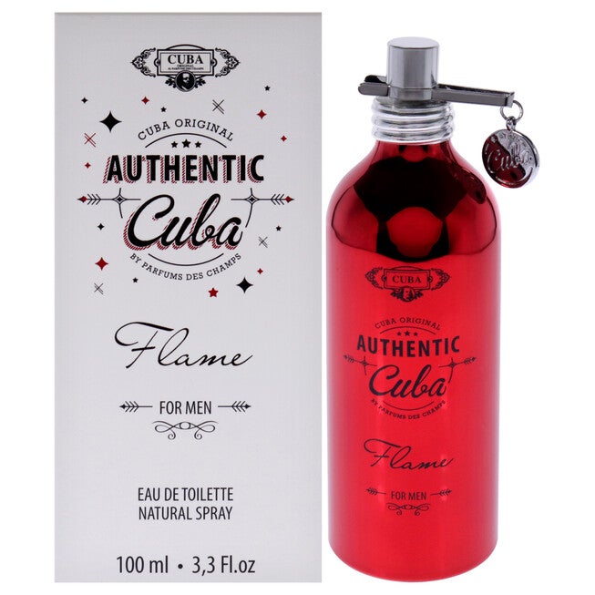 Cuba Authentic Flame by Cuba for Men - 3.3 oz EDT Spray, NA, hi-res image number null