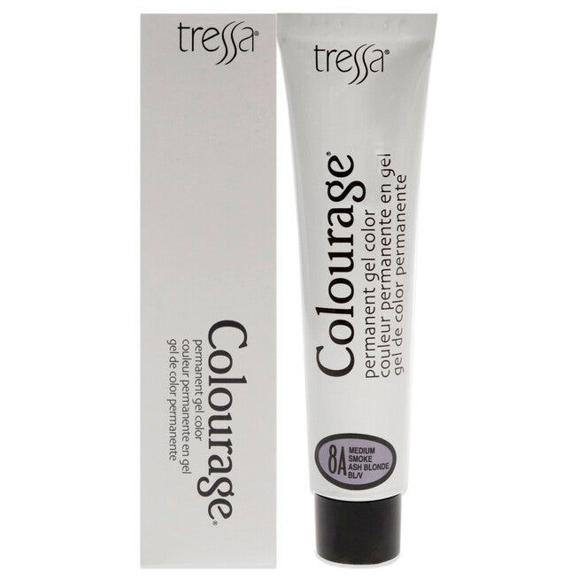 Colourage Permanent Gel Color - 8A Medium Smoke Ash Blonde by Tressa for Unisex - 2 oz Hair Color, NA, hi-res image number null