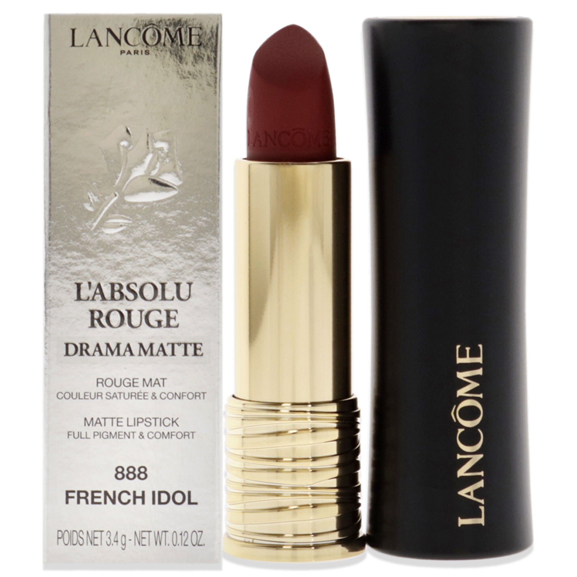 LAbsolu Rouge Drama Matte - 888 French Idol by Lancome for Women - 0.12 oz Lipstick, , alternate image number 5