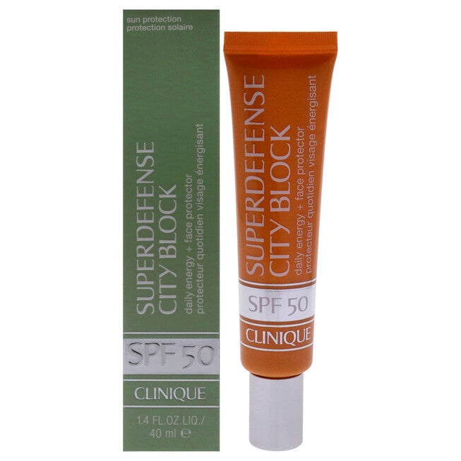 Superdefense City Block Daily Energy plus Face Protector SPF 50 by Clinique for Women - 1.4 oz Sunscreen, , alternate image number null