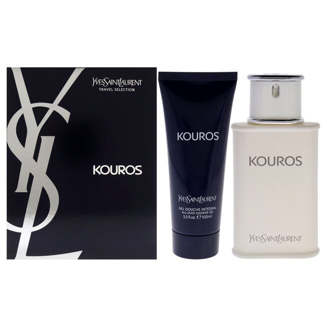 Kouros by Yves Saint Laurent for Men - 2 Pc Gift Set 3.3oz EDT Spray, 3.3oz Hair And Body Wash, , alternate image number null