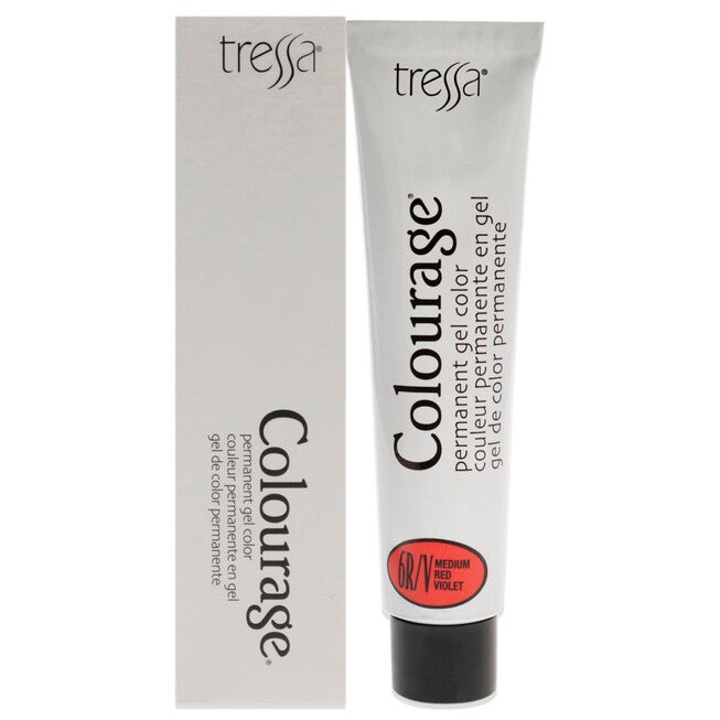 Colourage Permanent Gel Color - 6RV Medium Red Violet by Tressa for Unisex - 2 oz Hair Color, NA, hi-res image number null