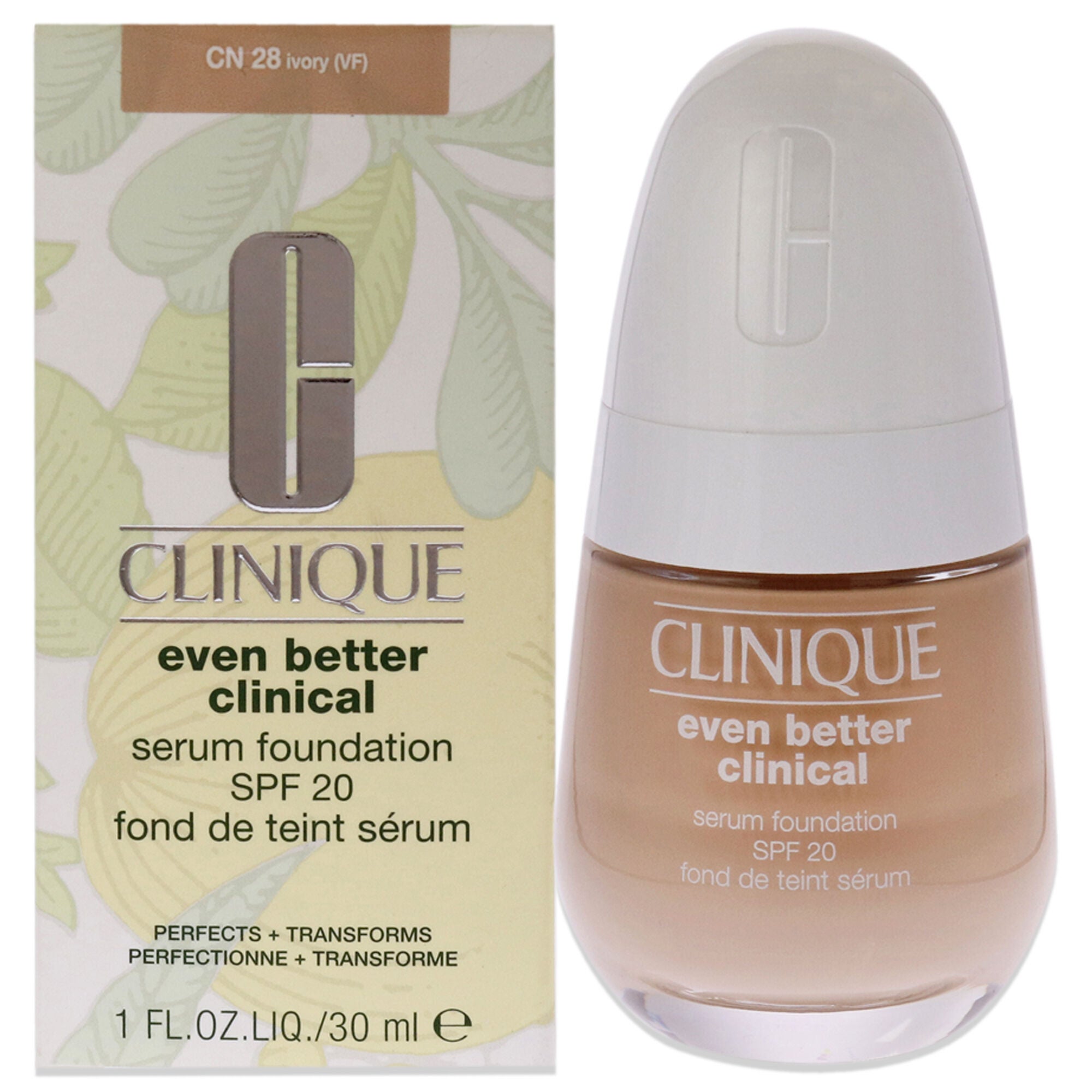 Even Better Clinical Serum Foundation SPF 20 - CN 28 Ivory by Clinique for Women - 1 oz Foundation, See Description, hi-res image number 0