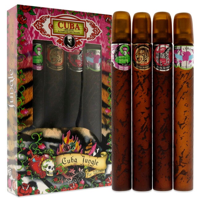 Cuba Jungle by Cuba for Women - 4 Pc Gift Set, , alternate image number null