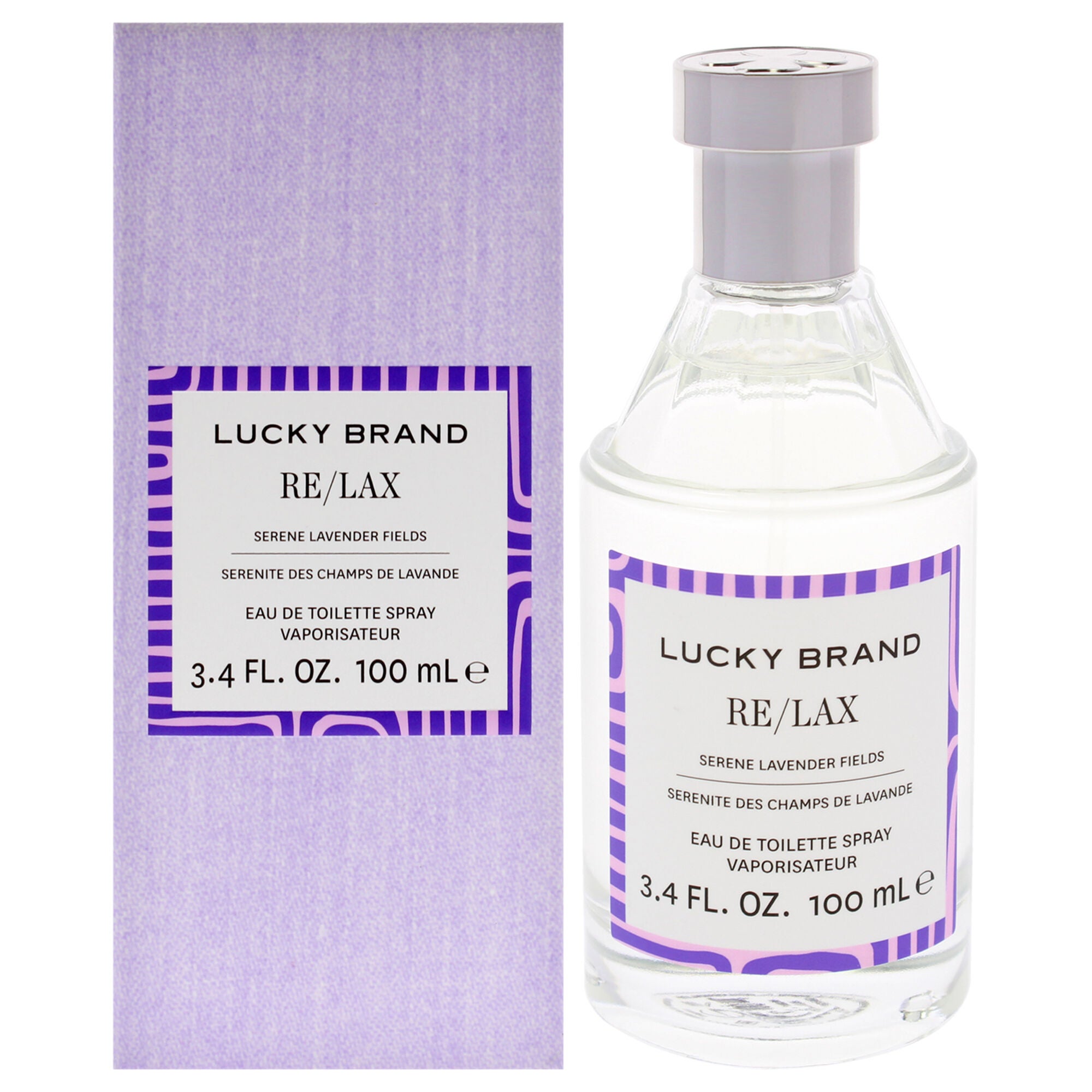 Re-Lax by Lucky Brand for Unisex - 3.4 oz EDT Spray, Clear, hi-res image number 0