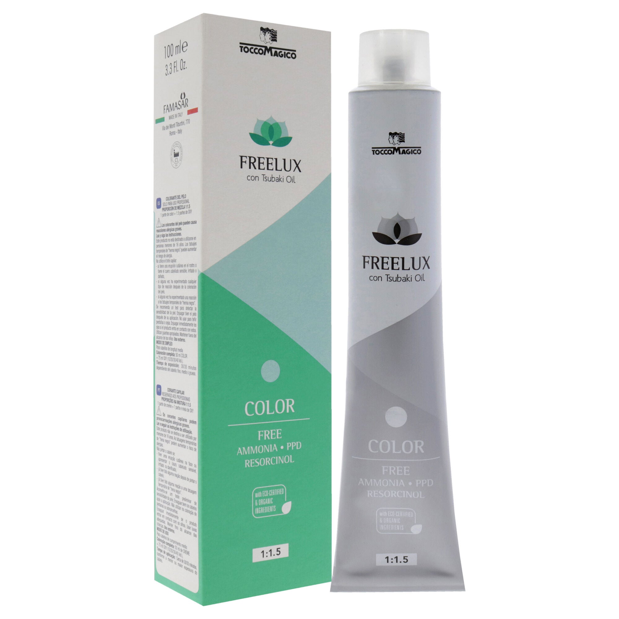 Freelux Permanet Hair Color - 5.04 Cocoa by Tocco Magico for Unisex - 3.38 oz Hair Color, , alternate image number 7