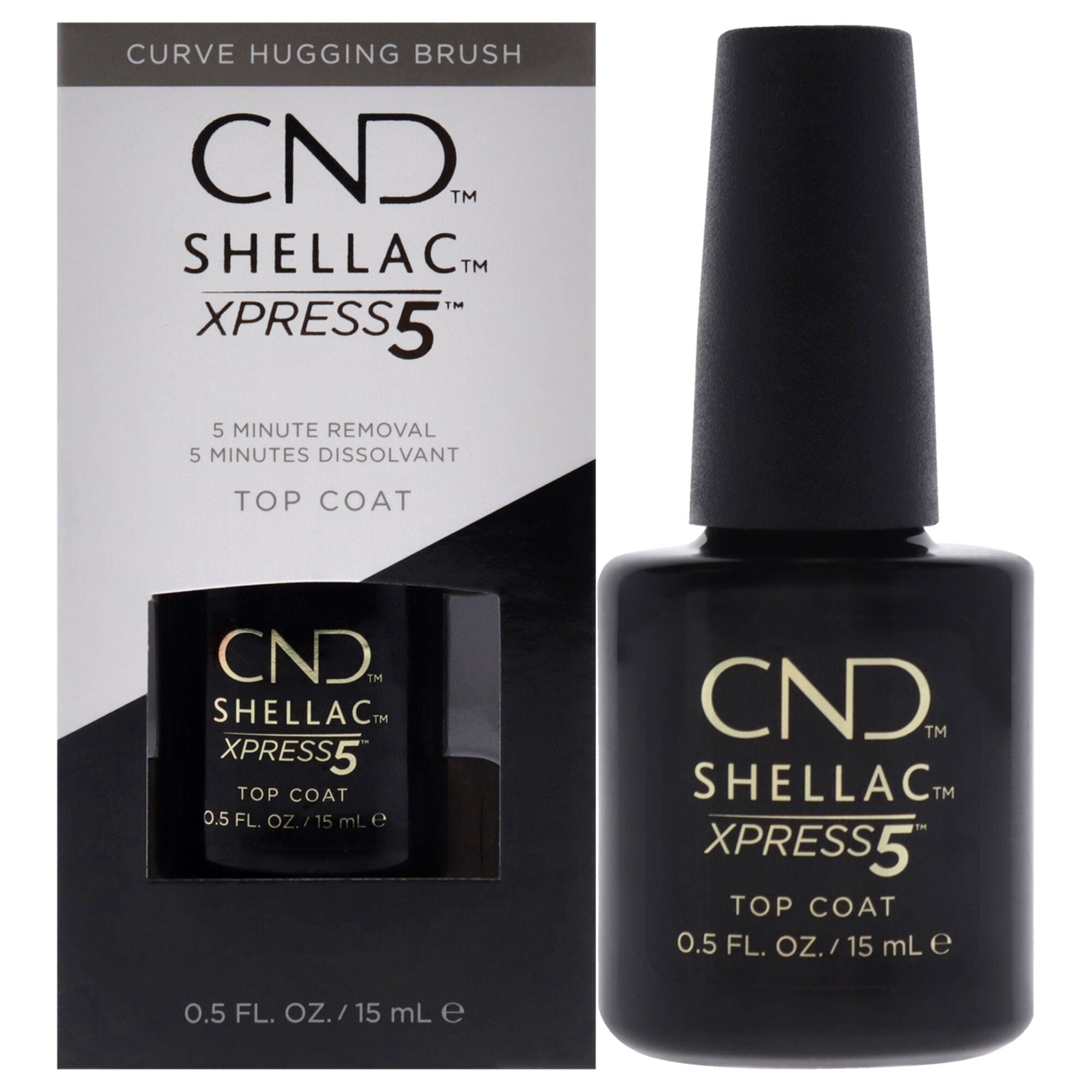 Shellac Nail Color - Xpress5 Top Coat by CND for Women - 0.5 oz Nail ...