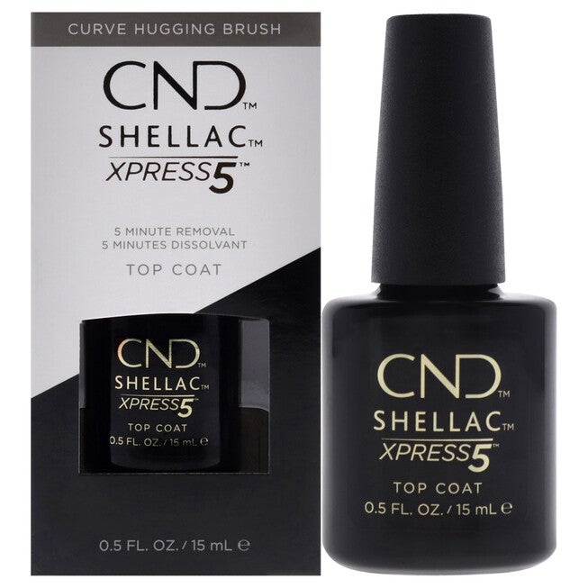 Shellac Nail Color - Xpress5 Top Coat by CND for Women - 0.5 oz Nail ...