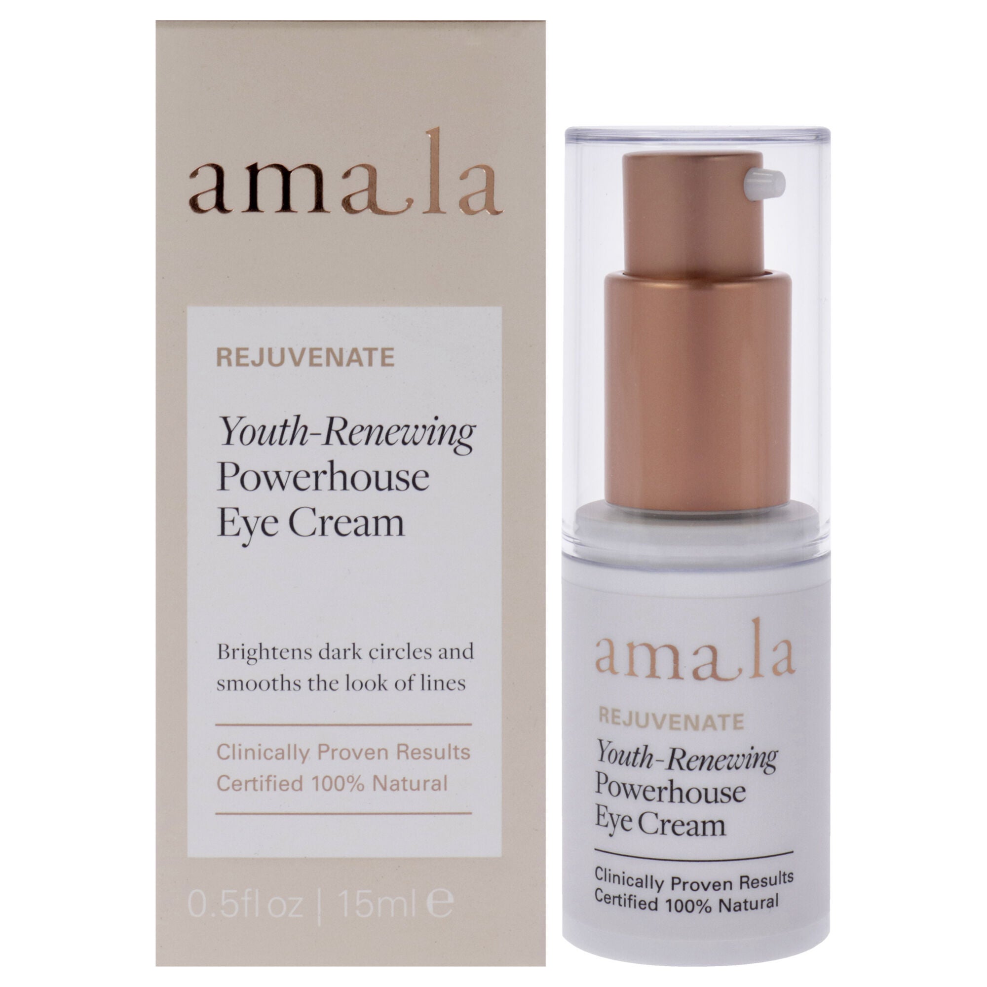 Youth-Renewing Powerhouse Eye Cream by Amala for Women - 0.5 oz Cream, See Description, hi-res image number 0