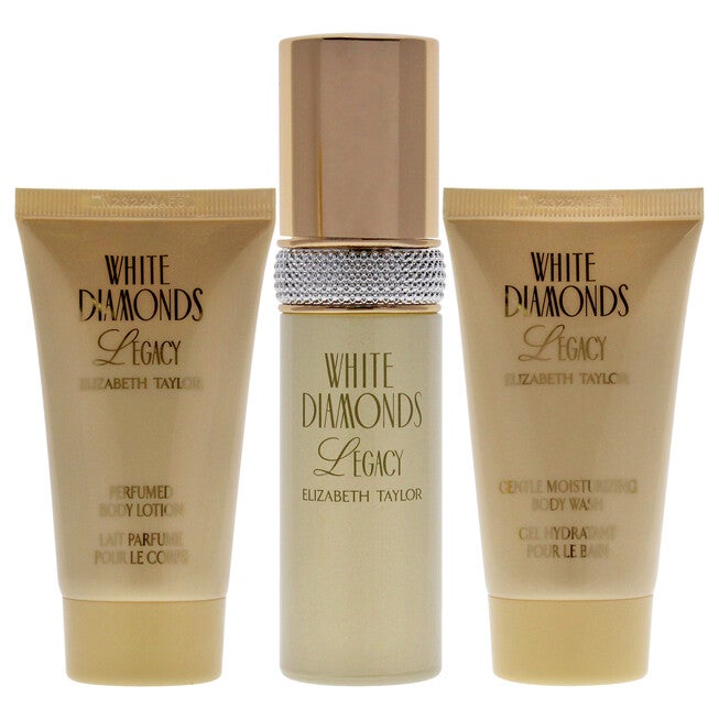 White Diamonds Legacy by Elizabeth Taylor for Women - 3 Pc Gift Set 1oz EDT Spray, 1.7oz Body Wash, 1.7oz Body Lotion, NA, alternate image number null