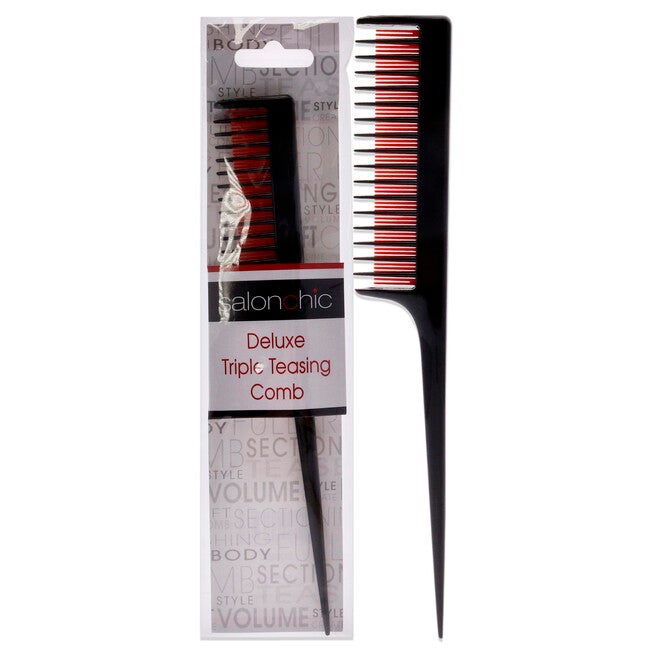 Deluxe Triple Teasing Comb by SalonChic for Unisex - 1 Pc Comb, See Description, hi-res image number 0