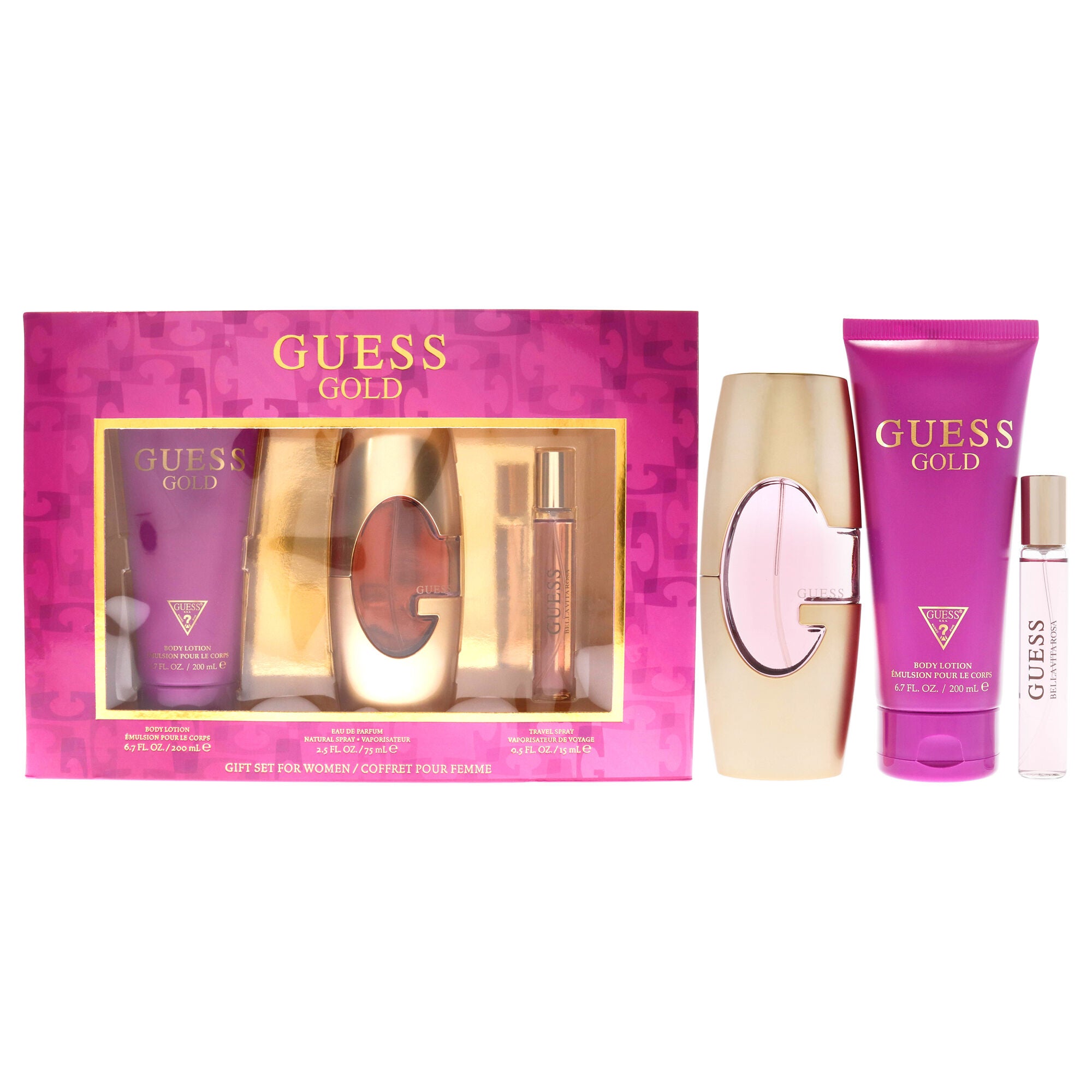 Guess Gold by Guess for Women - 3 Pc Gift Set 2.5oz EDP Spray, 0.5oz Travel Spray, 6.7oz Body Lotion, , alternate image number 5