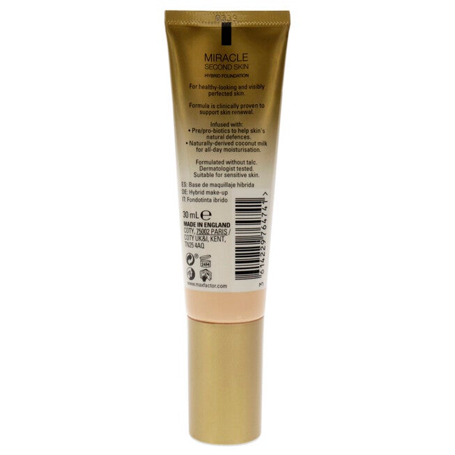Miracle Second Skin Foundation SPF 20 - 01 Fair by Max Factor for Women - 1.01 oz Foundation, , alternate image number 4