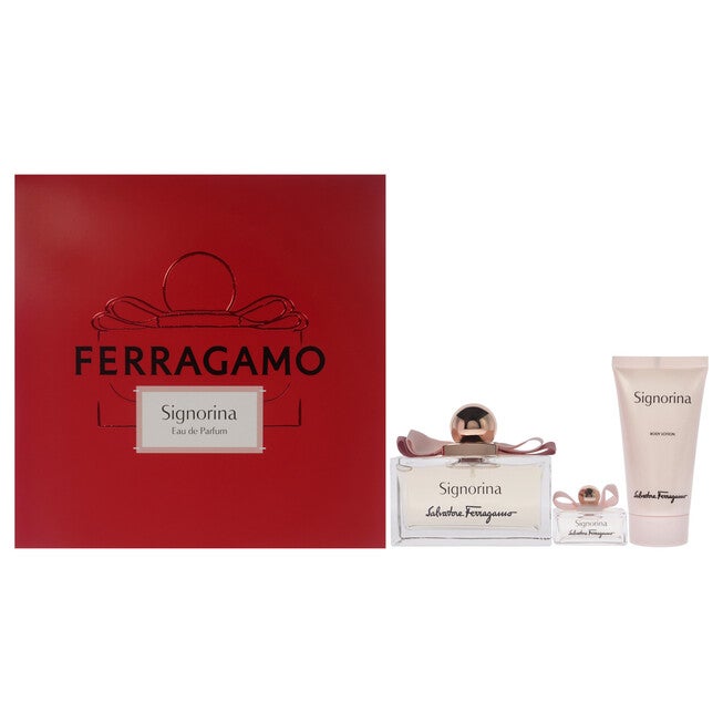 Signorina by Salvatore Ferragamo for Women - 3 Pc Gift Set 3.4oz EDP Spray, 0.17oz EDP Spray, 1.7oz Body Lotion, NA, hi-res image number null