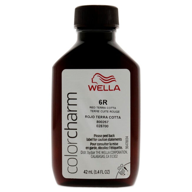 Color Charm Permanent Liquid Hair Color - 6R Red Terra Cotta by Wella for Unisex - 1.42 oz Hair Color, NA, alternate image number null