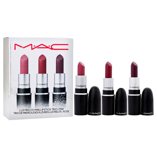 Lustrelite Mini Lipstick Trio - Pink by MAC for Women - 3 Pc Gift Set, , alternate image number null