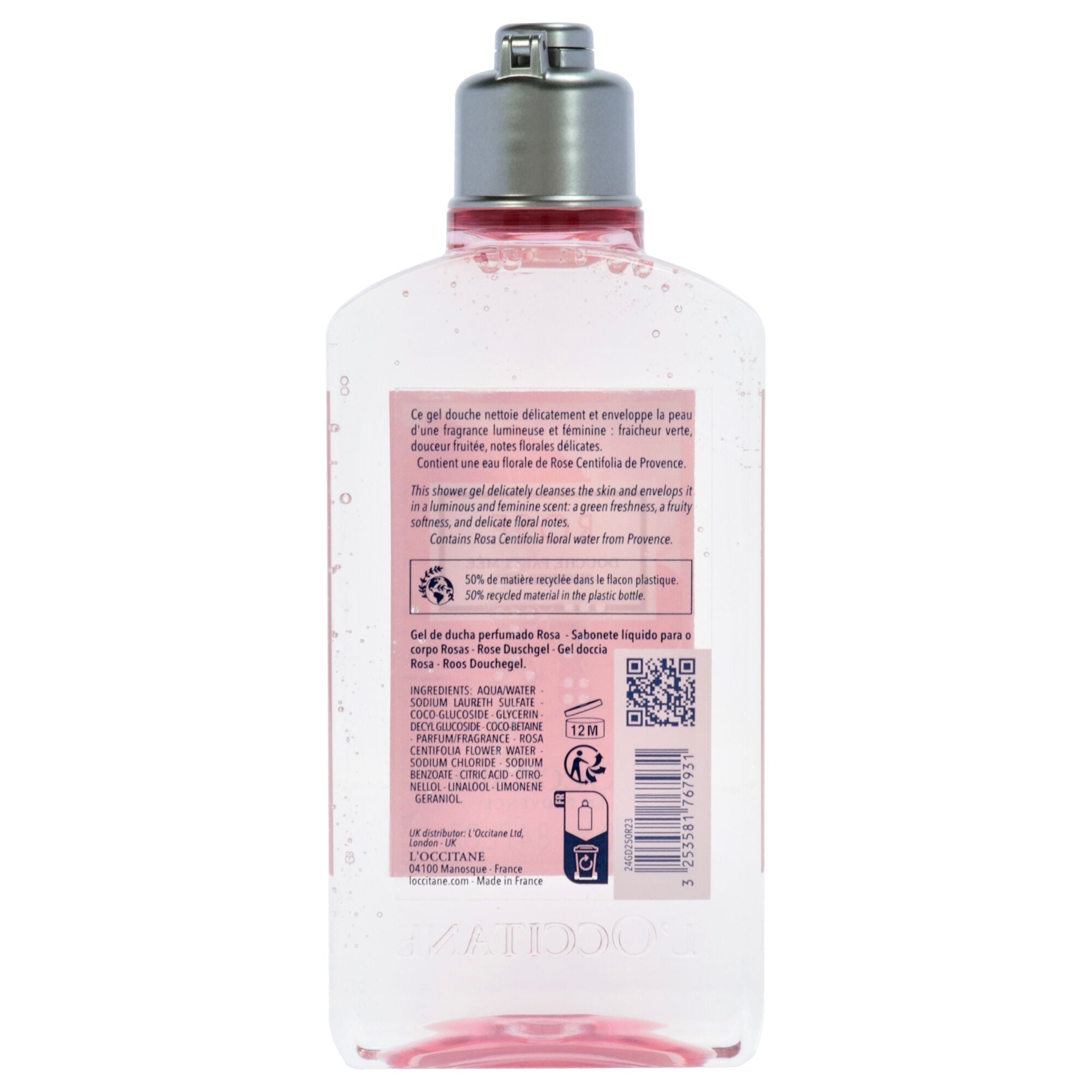 Rose Shower Gel by LOccitane for Women - 8.4 oz Shower Gel, See Description, alternate image number 2