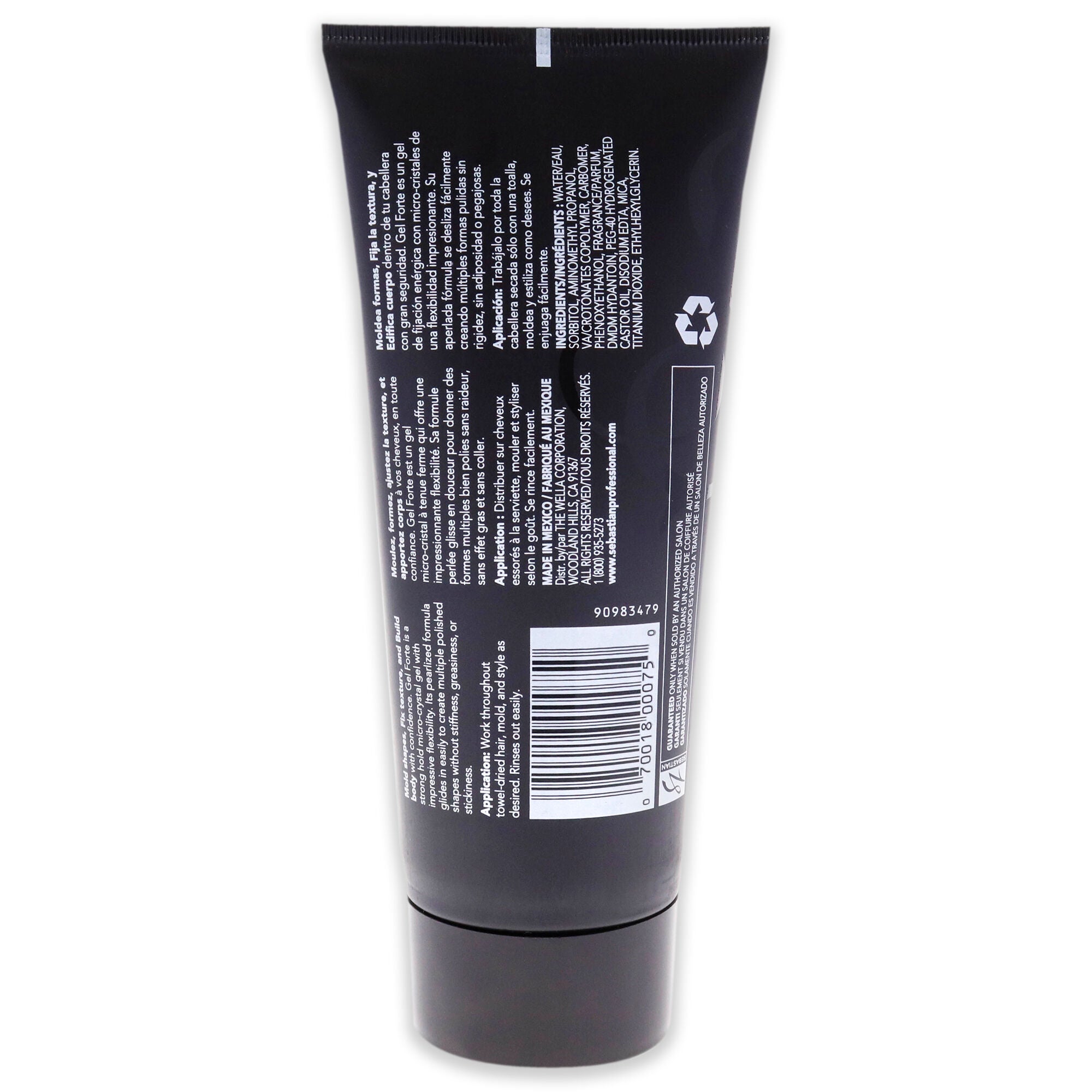 Gel Forte by Sebastian for Unisex - 6.8 oz Gel, See Description, alternate image number 2