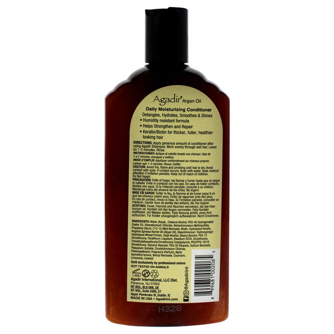 Argan Oil Daily Moisturizing Conditioner by Agadir for Unisex - 12.4 oz Conditioner, See Description, alternate image number 1