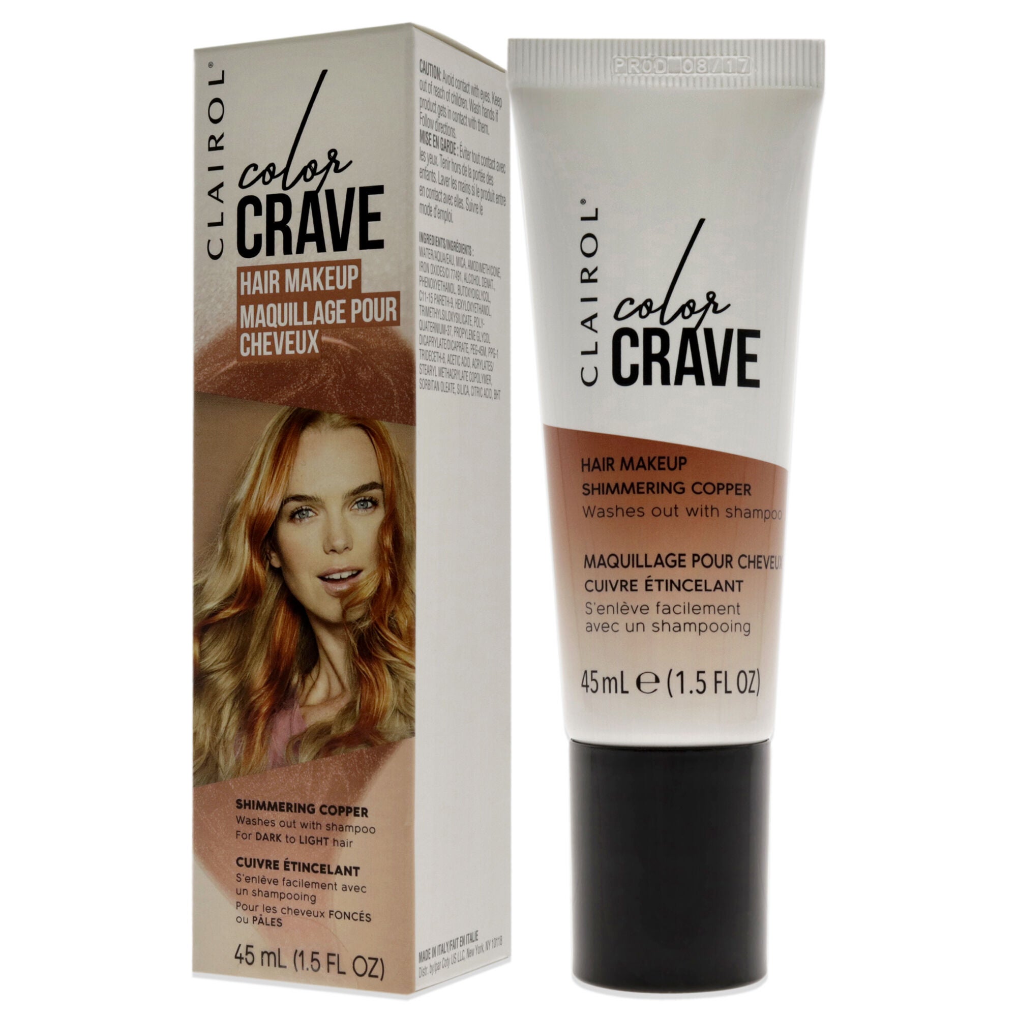 Color Crave Hair Makeup - Shimmering Copper by Clairol for Unisex - 1.5 oz Hair Color, , alternate image number 7