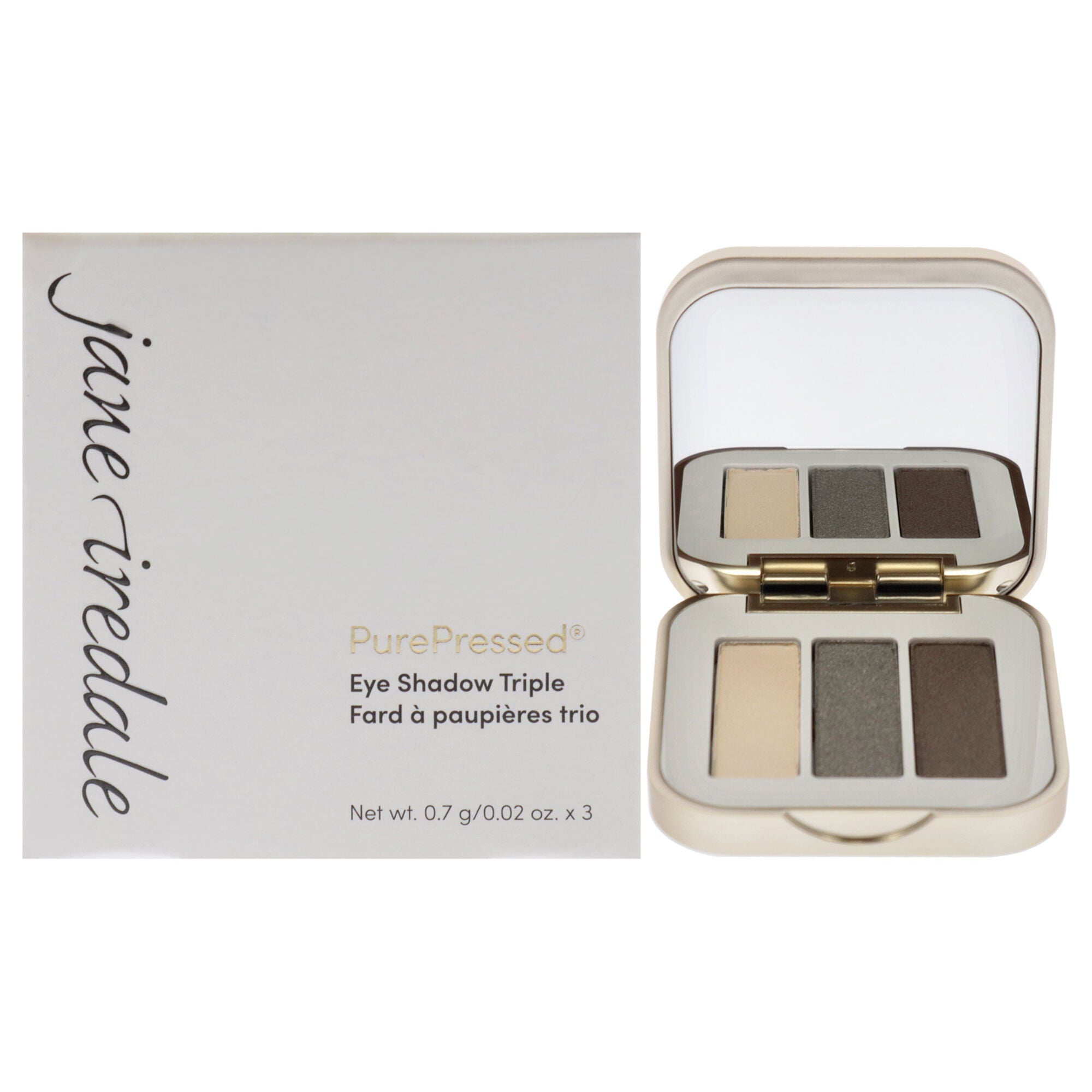 PurePressed Eyeshadow Triple - Harmony by Jane Iredale for Women - 0.06 oz Eye Shadow, See Description, hi-res image number 0