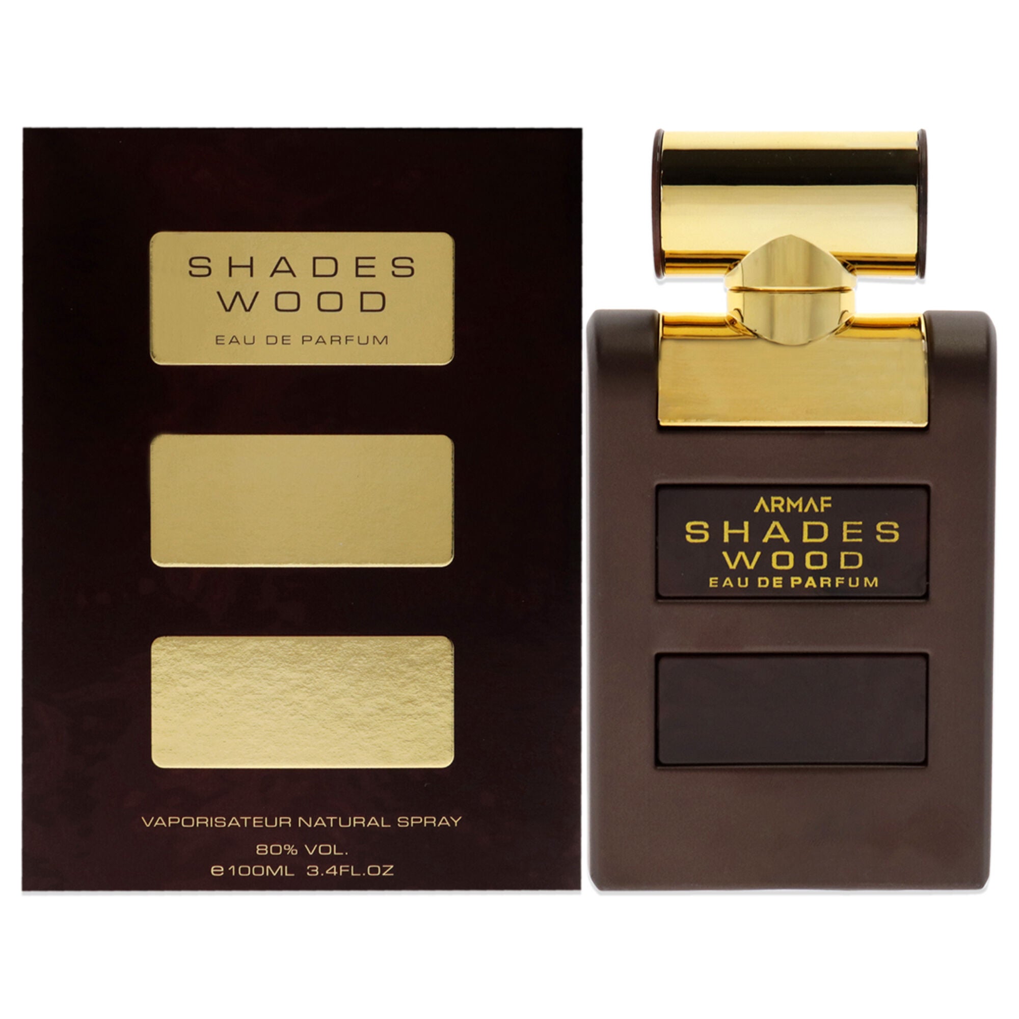 Shades Wood by Armaf for Men - 3.4 oz EDP Spray, See Description, hi-res image number 0
