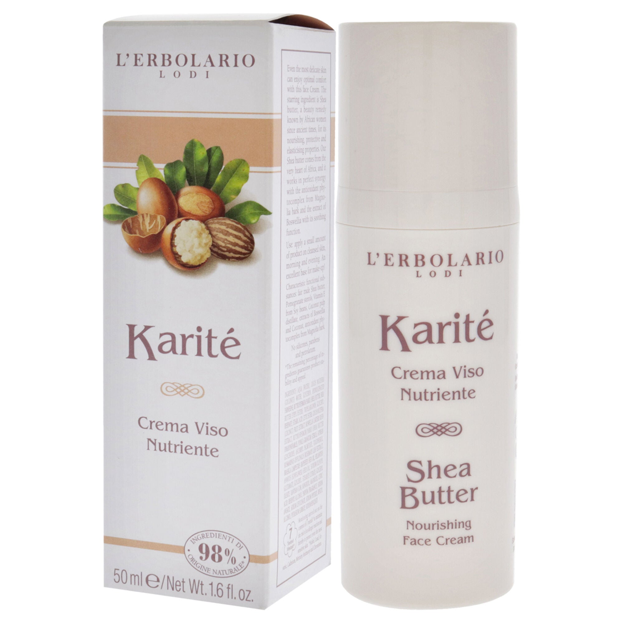 Shea Butter Nourishing Face Cream by LErbolario for Unisex - 1.6 oz Cream, , alternate image number 7