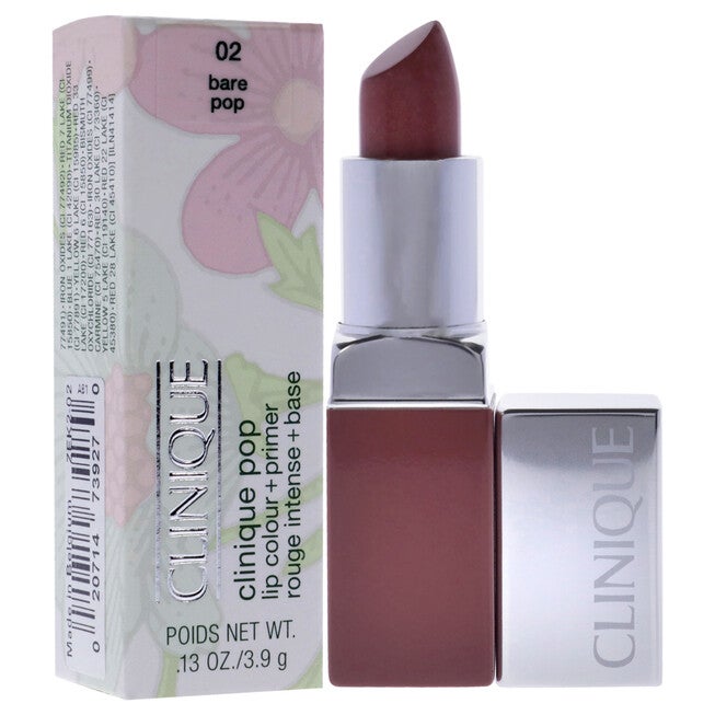 Clinique Pop Lip Colour Plus Primer - 02 Bare Pop by Clinique for Women - 0.13 oz Lipstick, , alternate image number null