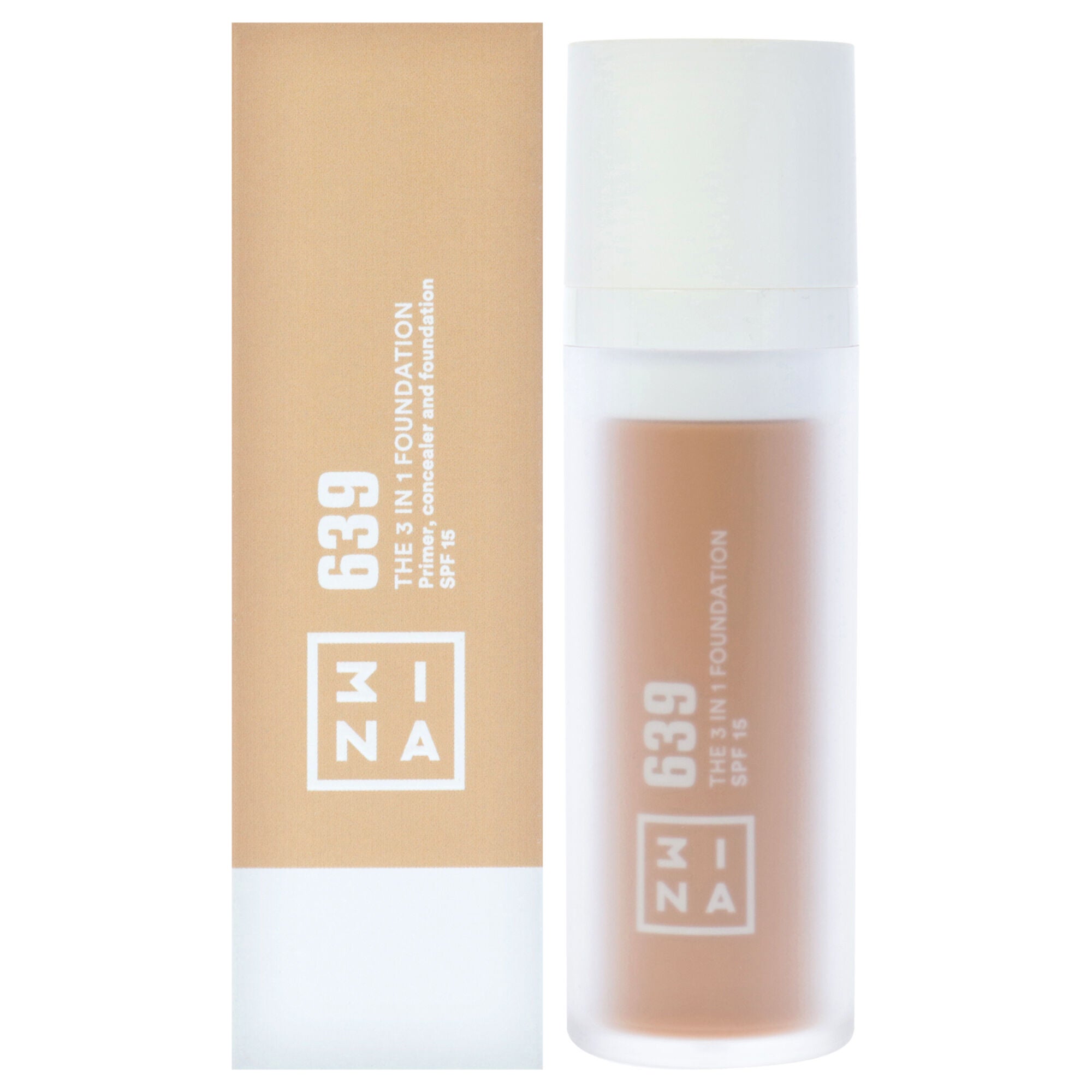 The 3-In-1 Foundation SPF 15 - 639 by 3INA for Women - 1.01 oz Foundation, See Description, hi-res image number 0