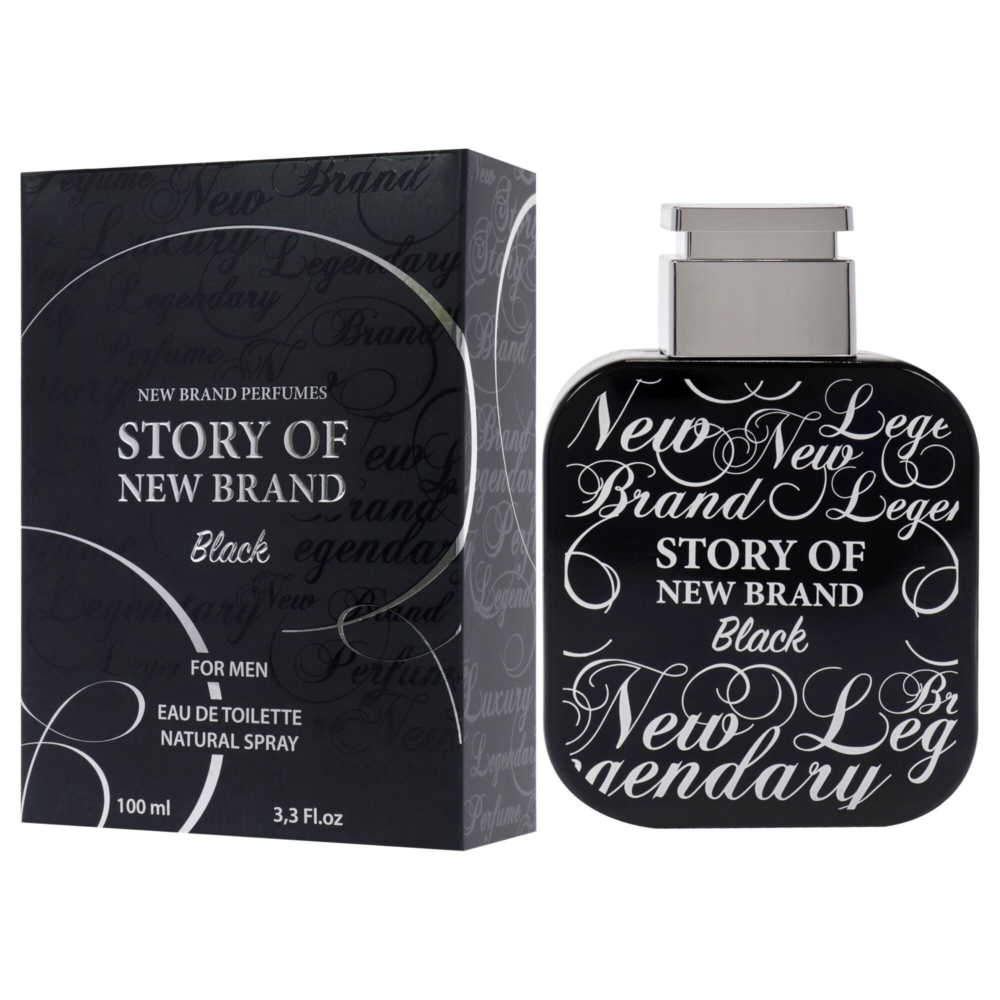 Story Of New Brand Black by New Brand for Men - 3.3 oz EDT Spray, See Description, alternate image number 3