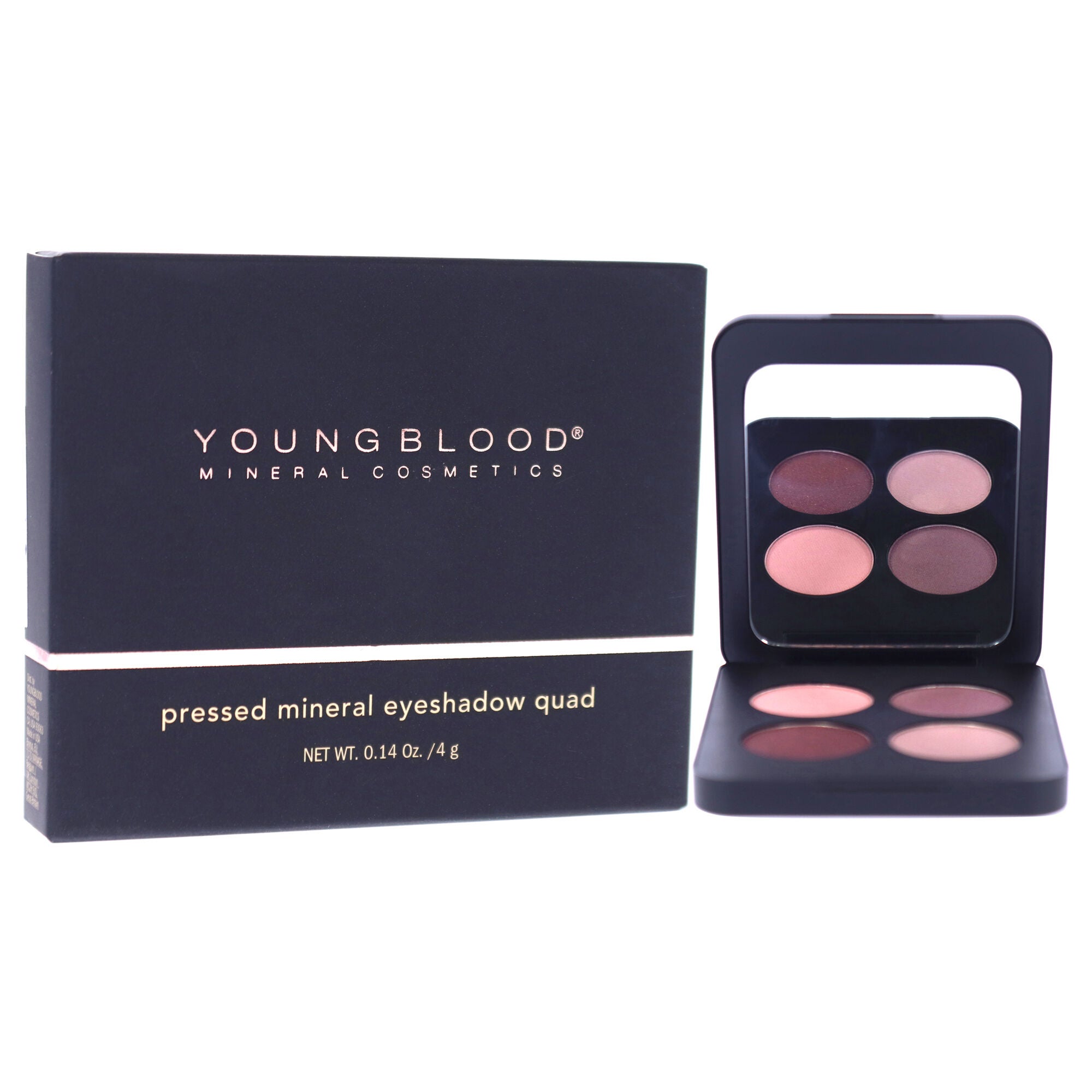 Pressed Mineral Eyeshadow Quad - Vintage by Youngblood for Women - 0.14 oz Eye Shadow, See Description, alternate image number 2