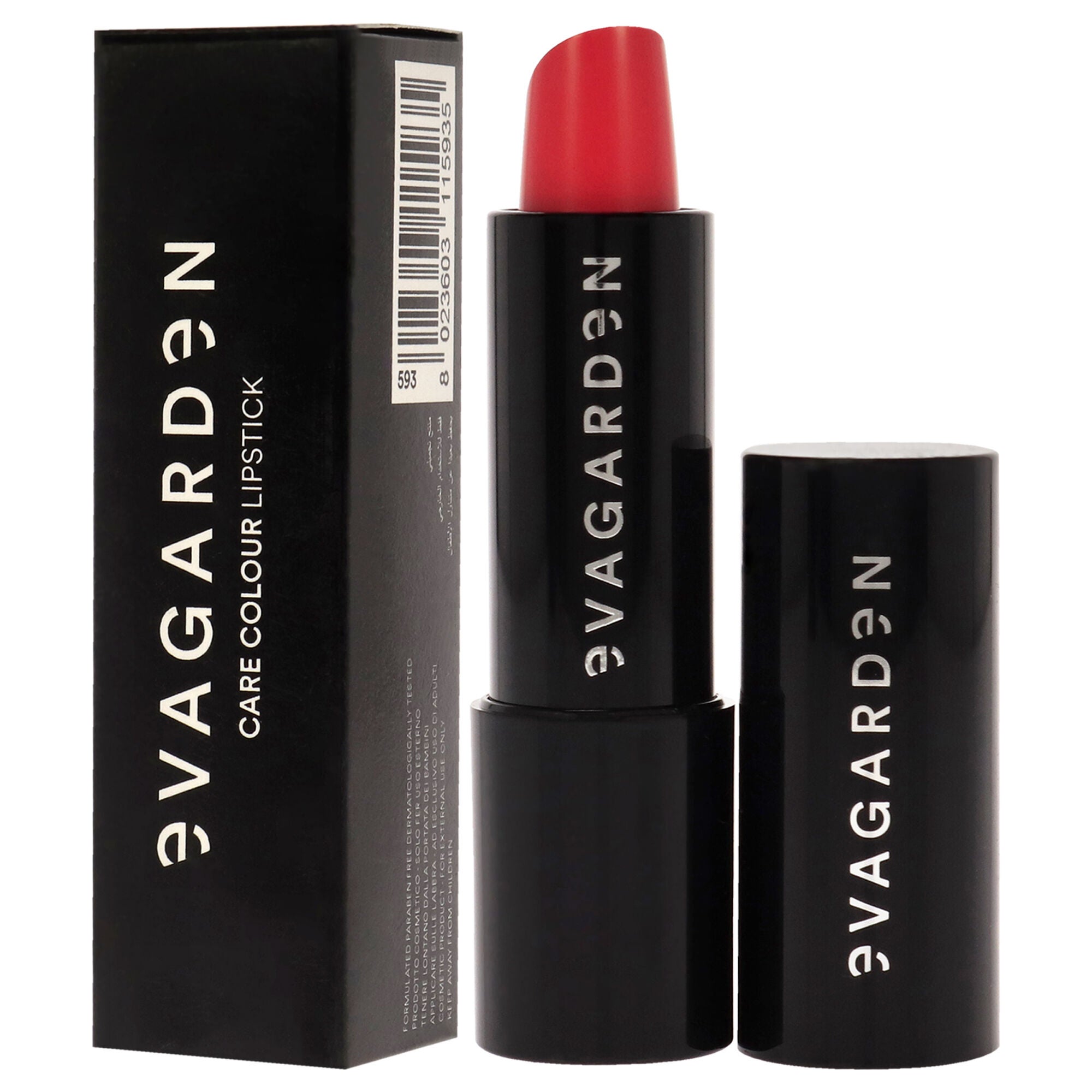 Care Color Lipstick - 593 Raspberry by Evagarden for Women - 0.10 oz Lipstick, , alternate image number 7