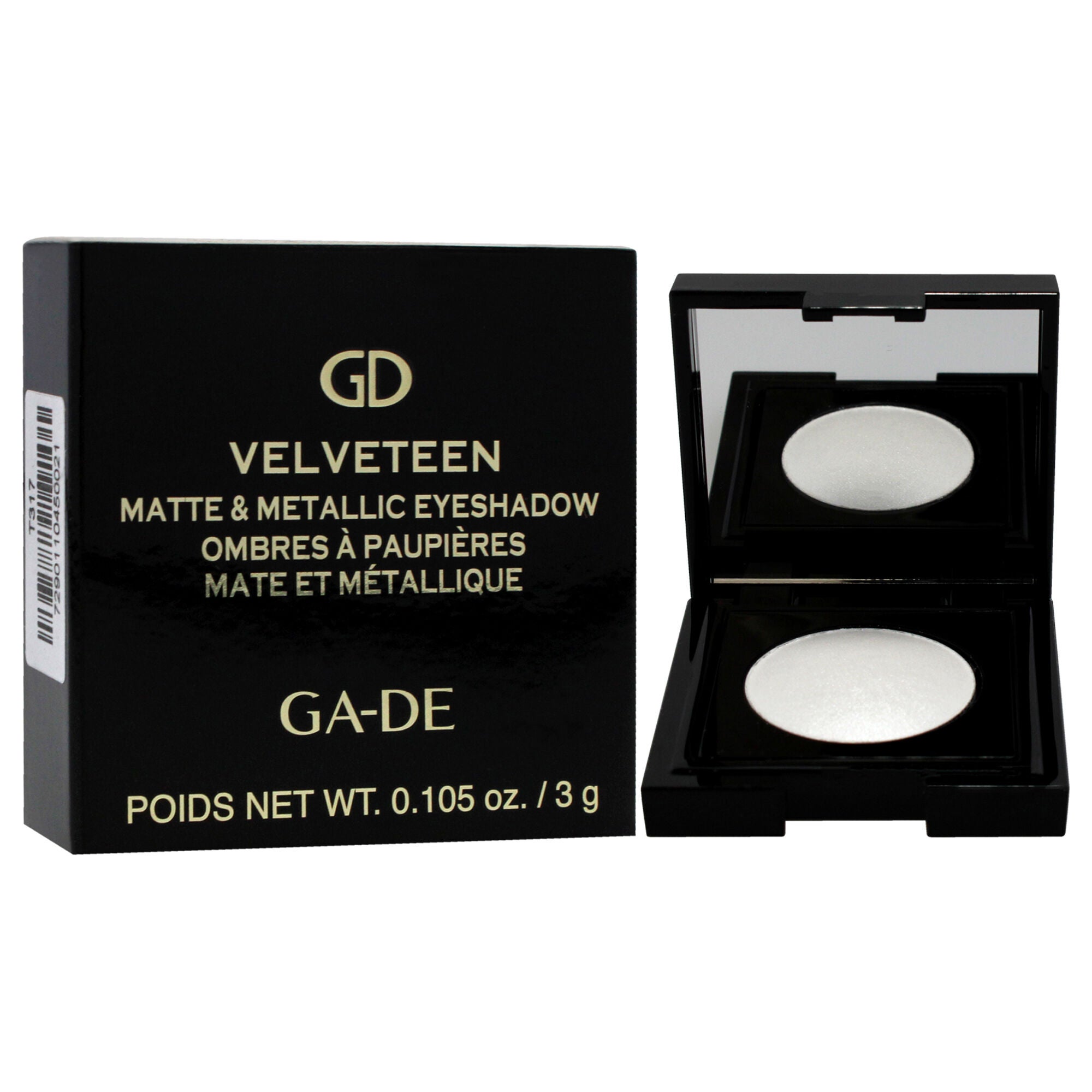 Velveteen Matte and Metallic Eyeshadow - 227 White Whisper by GA-DE for Women - 0.105 oz Eye Shadow, , alternate image number 6