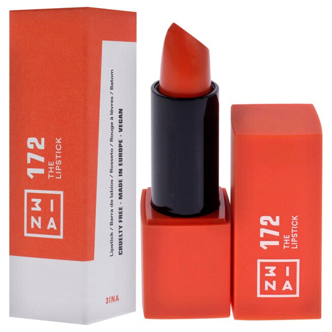 The Lipstick - 172 Bright Sunset Orange by 3INA for Women - 0.16 oz Lipstick, , alternate image number null
