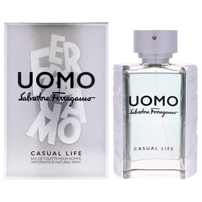 Uomo Casual Life by Salvatore Ferragamo for Men - 3.4 oz EDT Spray, See Description, hi-res image number 0