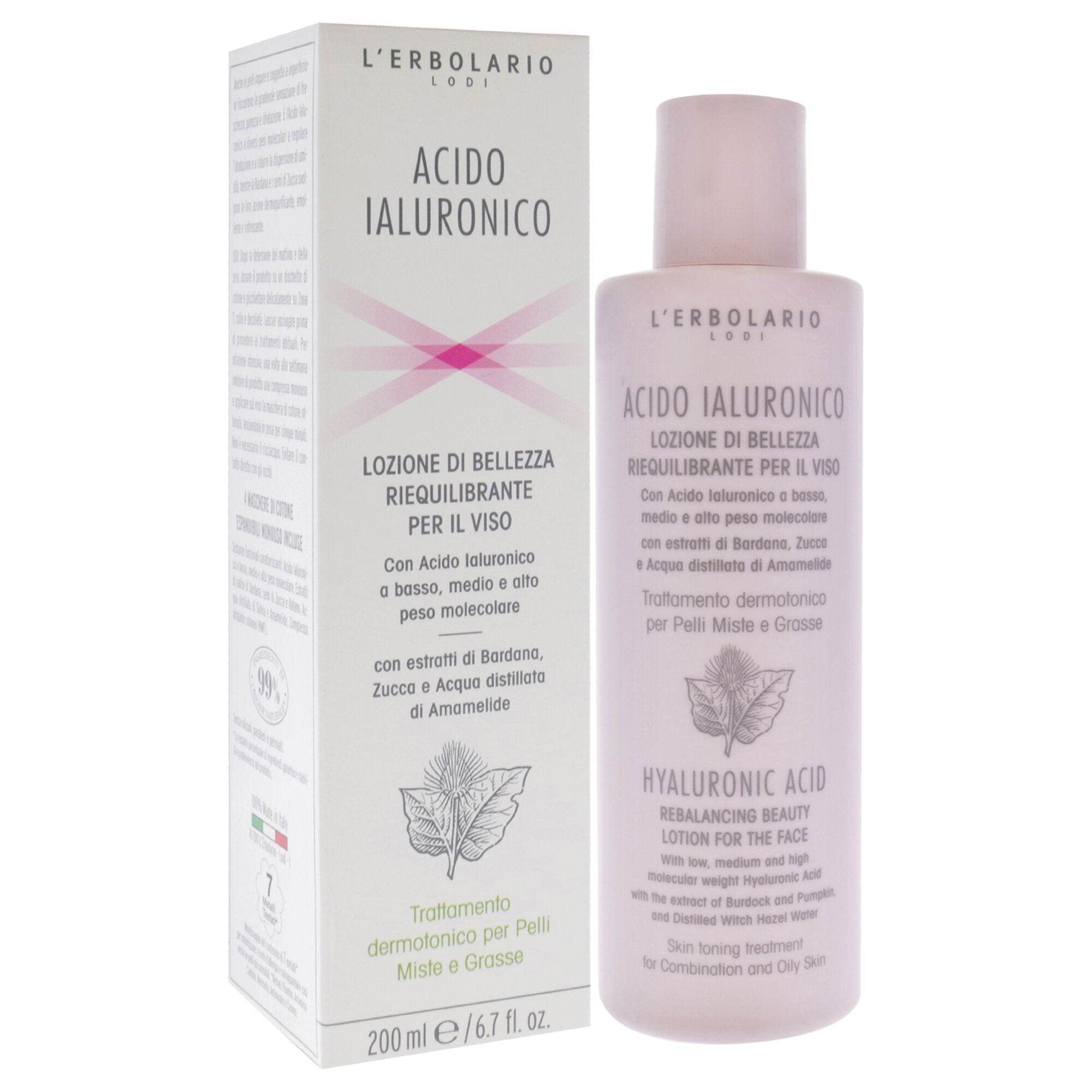 Hyaluronic Acid Rebalancing Beauty Lotion by LErbolario for Unisex - 6.7 oz Lotion, See Description, alternate image number 2